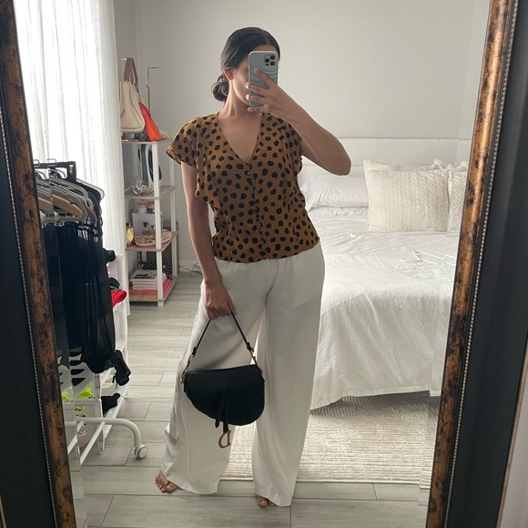 Madewell Tops - MADEWELL Polka Dot Blouse